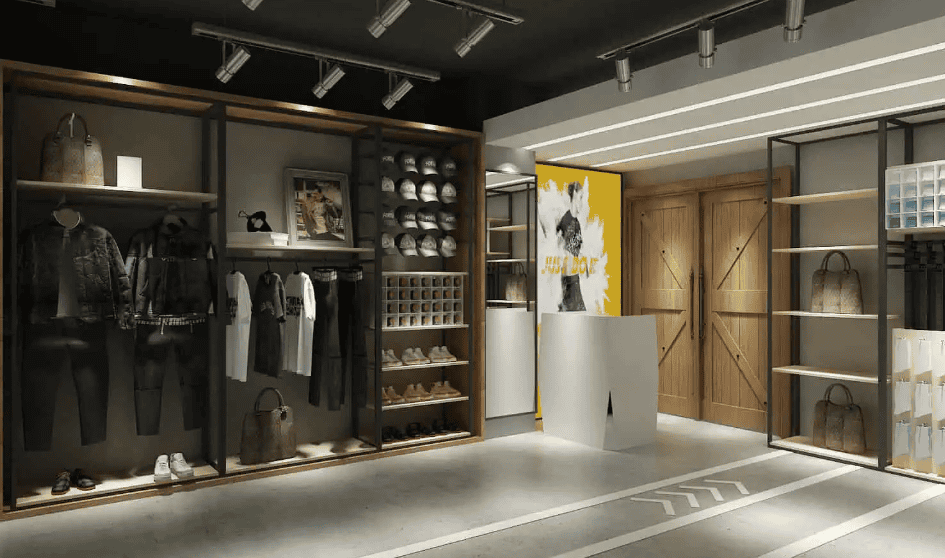 Thiết kế nội thất chuỗi cửa hàng quần áo thể thao