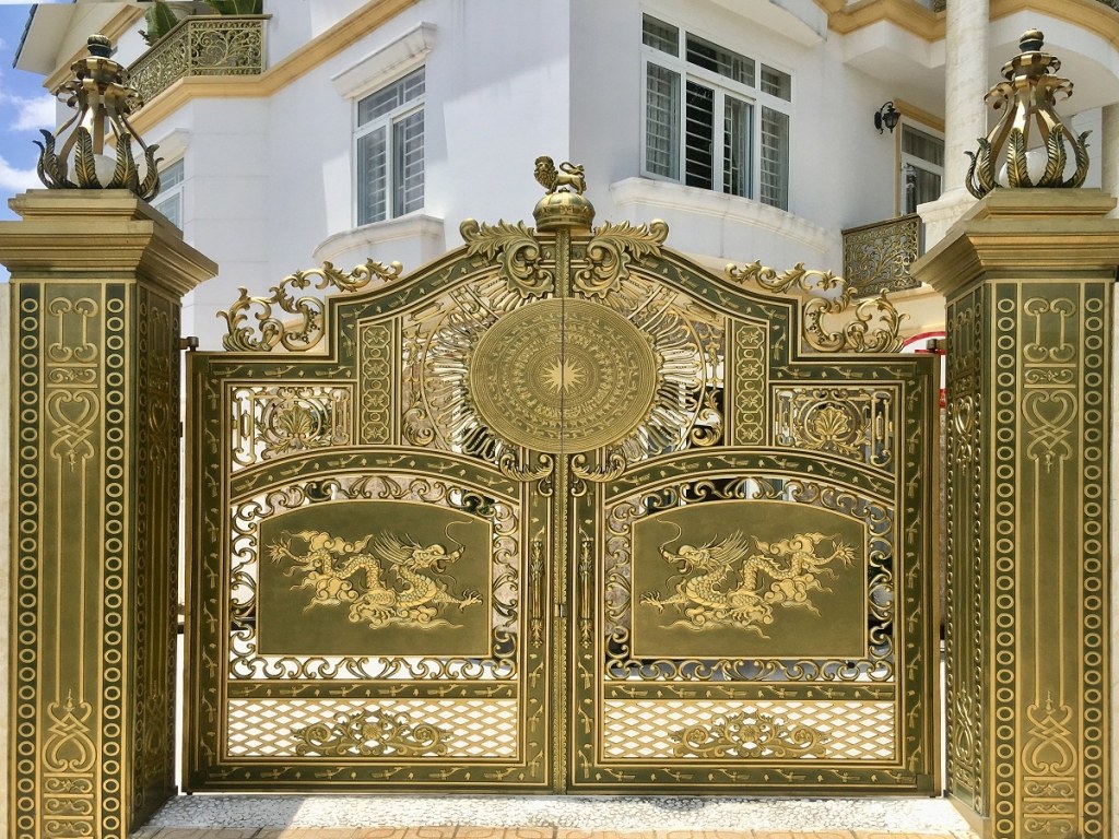 Cổng Nhôm Đúc 
