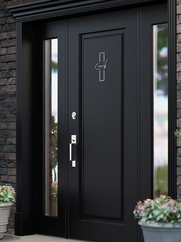 Cổng Sắt Kết Hợp Nhôm Kính 