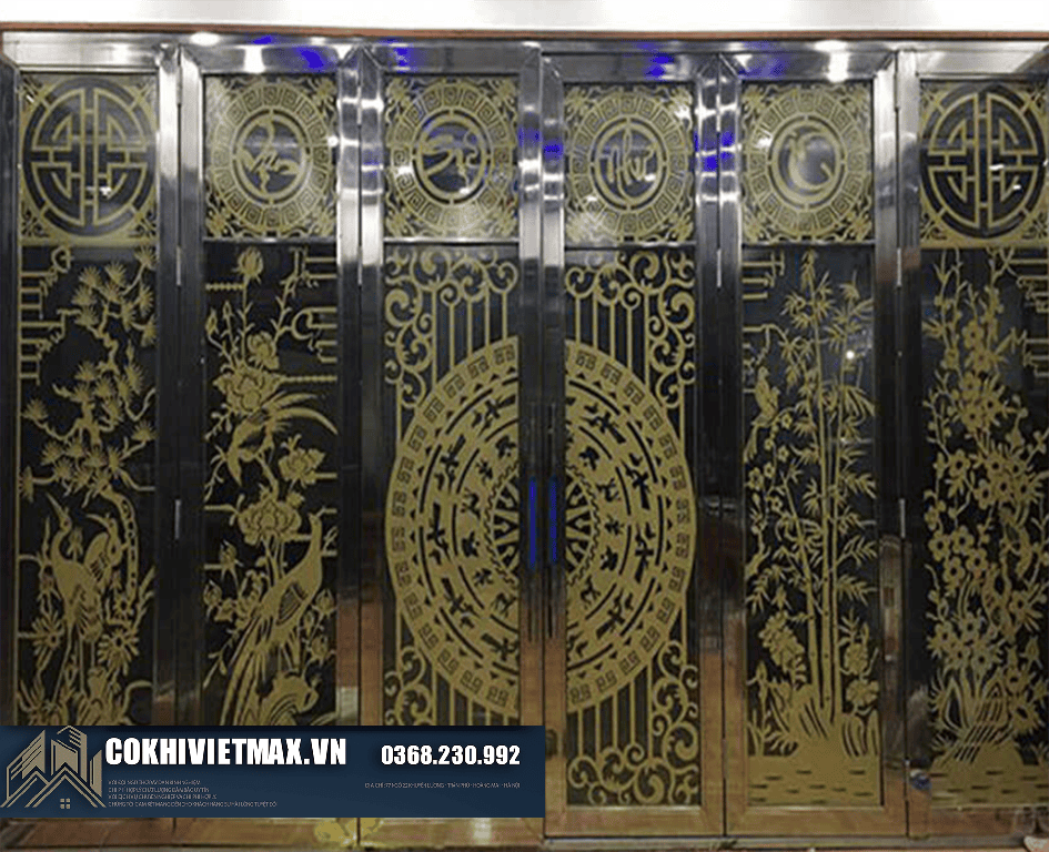 mẫu cửa cổng inox 