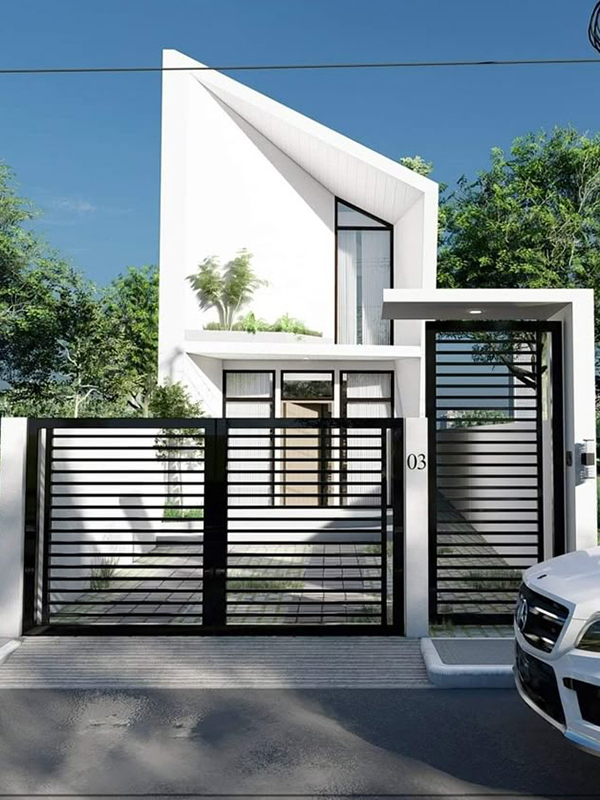 Mẫu Cổng Sắt 4 Cánh đẹp