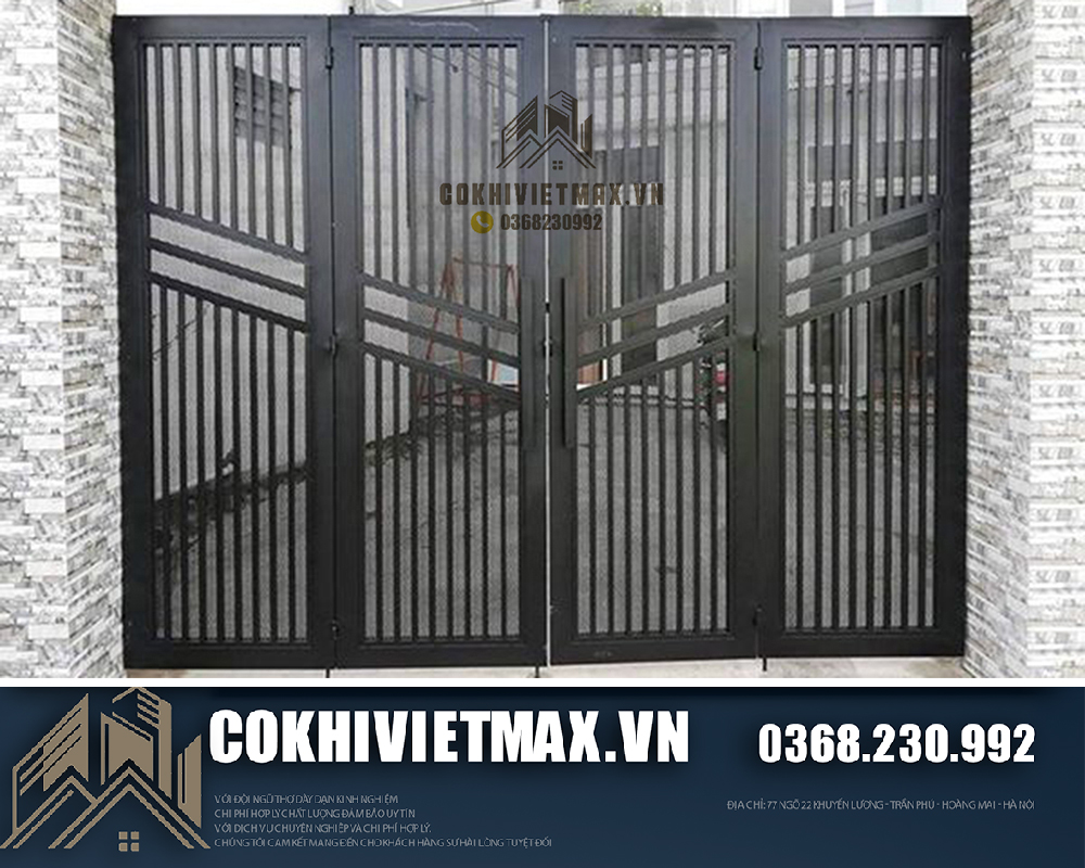 Làm cửa cổng sắt tại Thanh Xuân