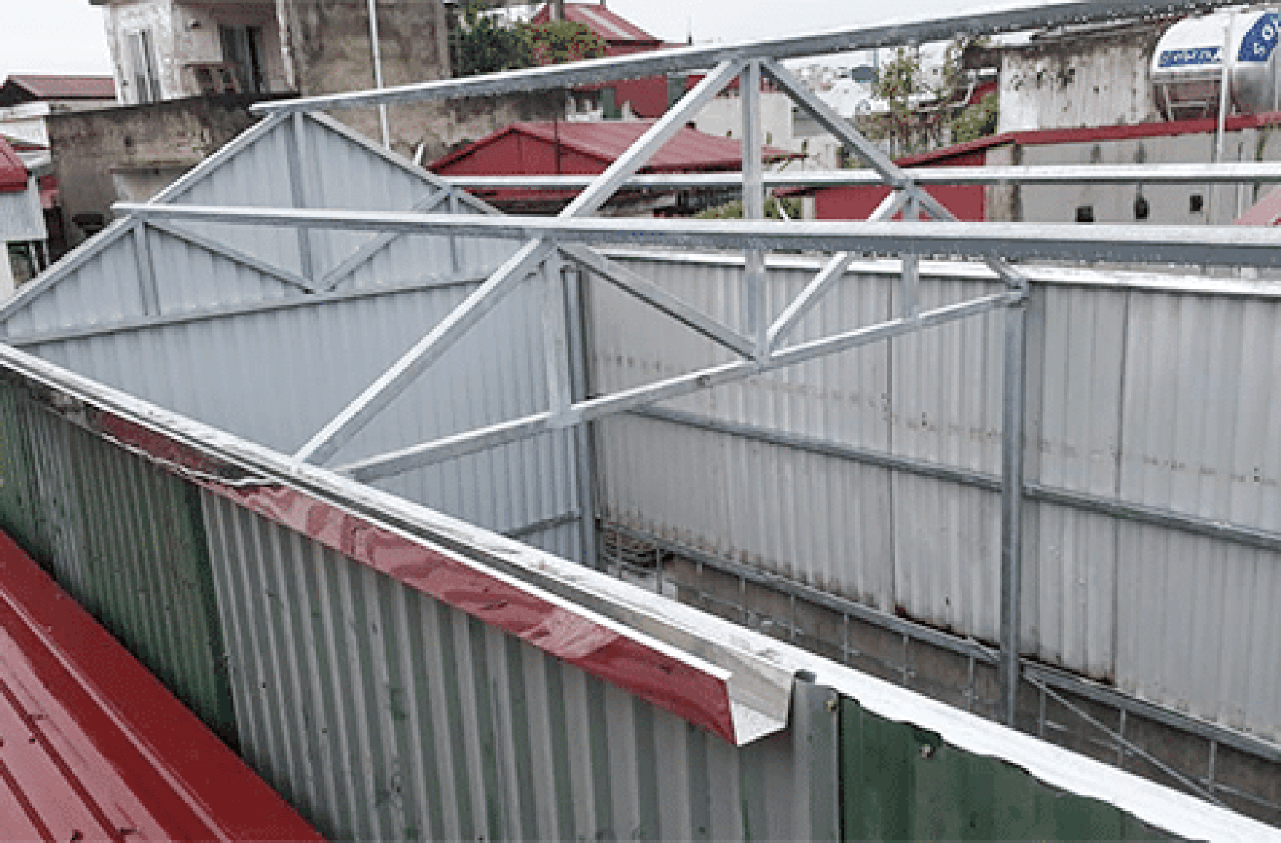 Giá làm mái tôn khung sắt