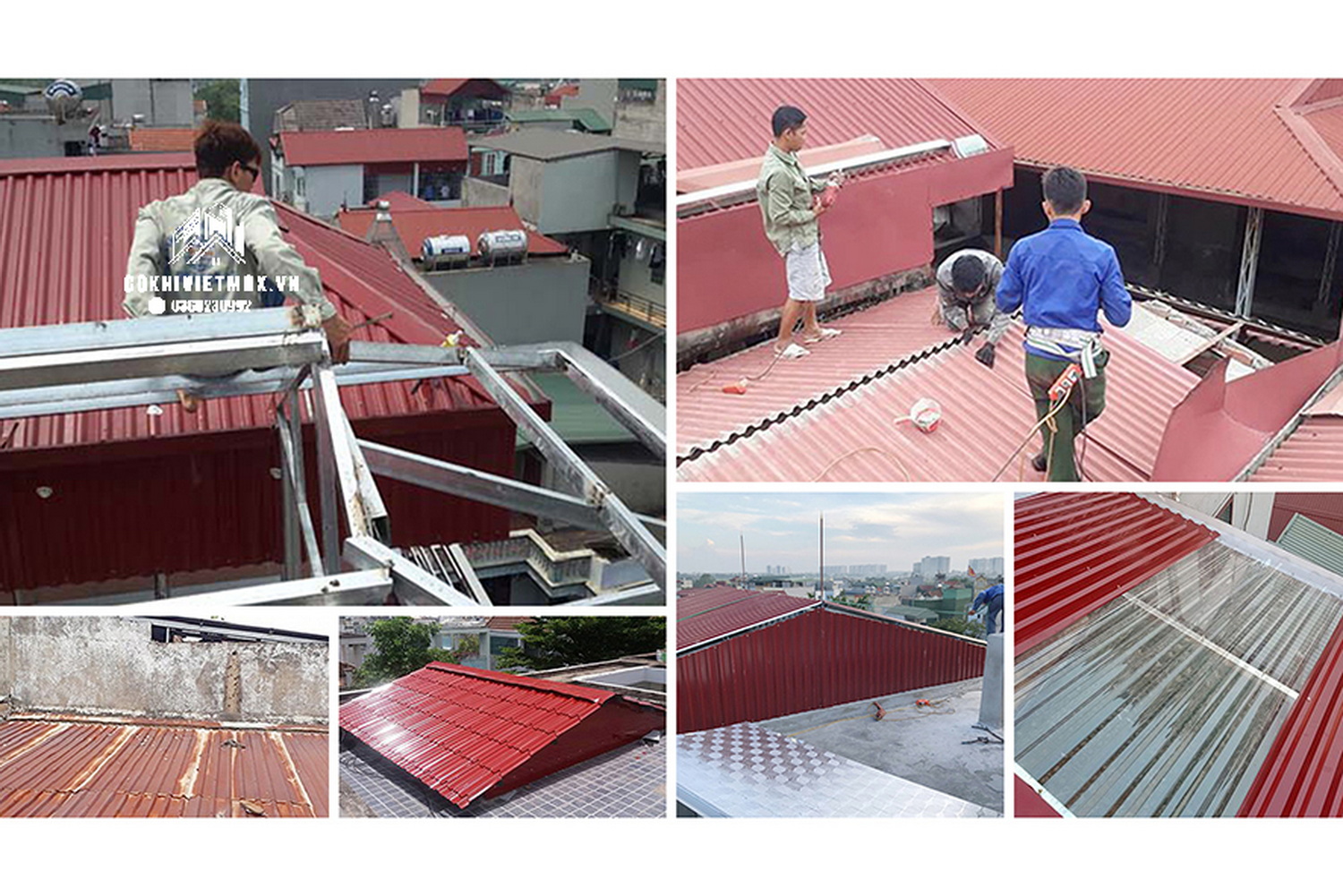 làm mái tôn che sân thượng
