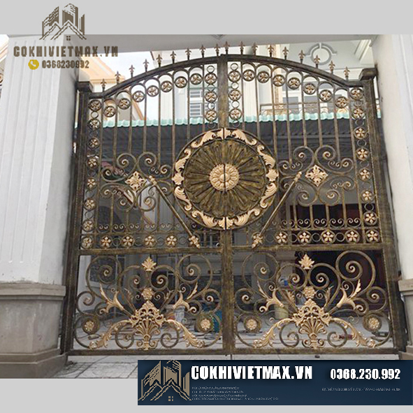 mẫu cửa cổng sắt đẹp hiện đại
