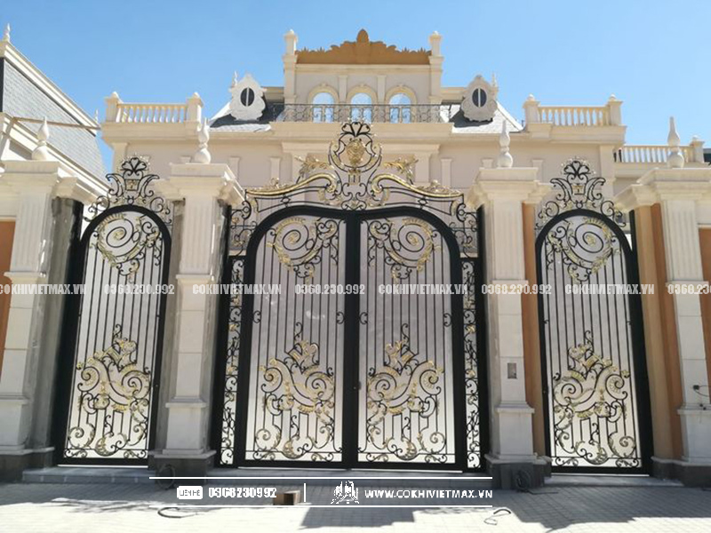 cửa cổng sắt tân cổ điển