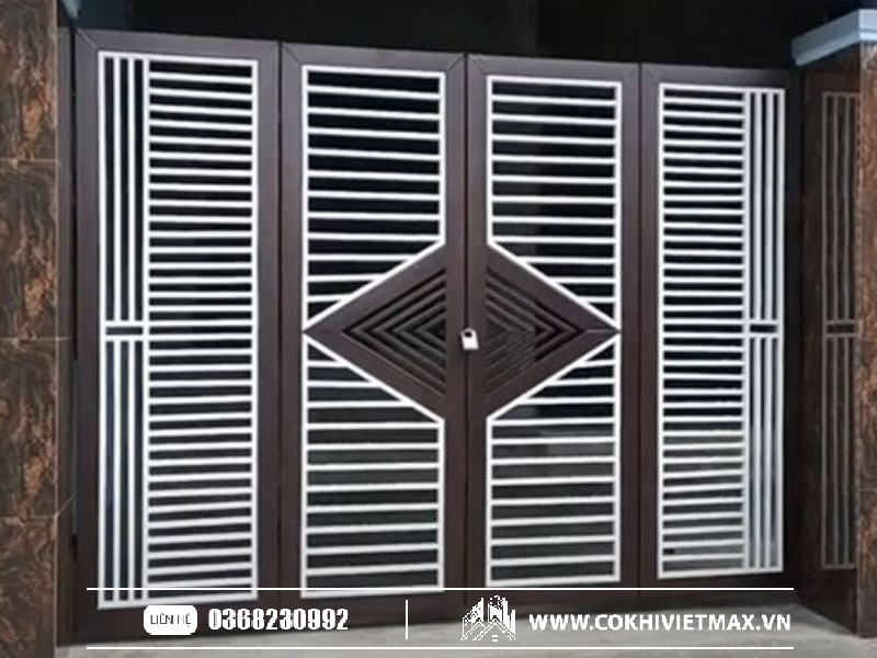 Cửa sắt hộp 4 cánh