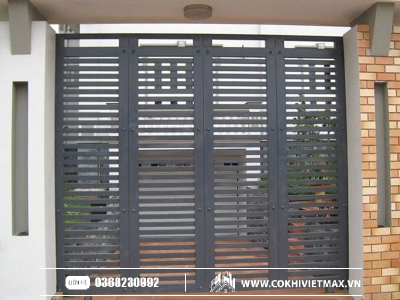 Cửa sắt hộp 4 cánh