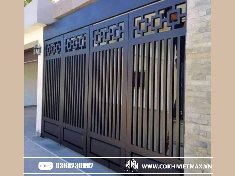 Cửa sắt hộp 4 cánh
