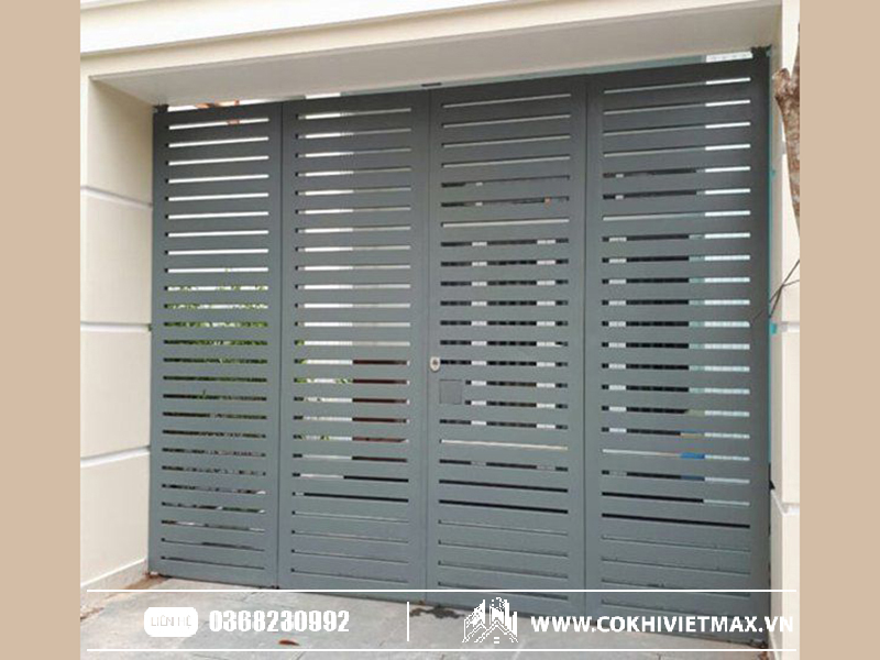 Cửa sắt hộp 4 cánh