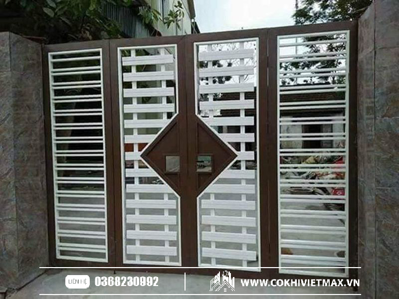 Cửa sắt hộp 4 cánh