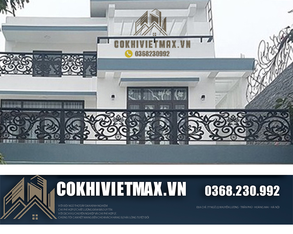 mẫu lan can sắt đẹp