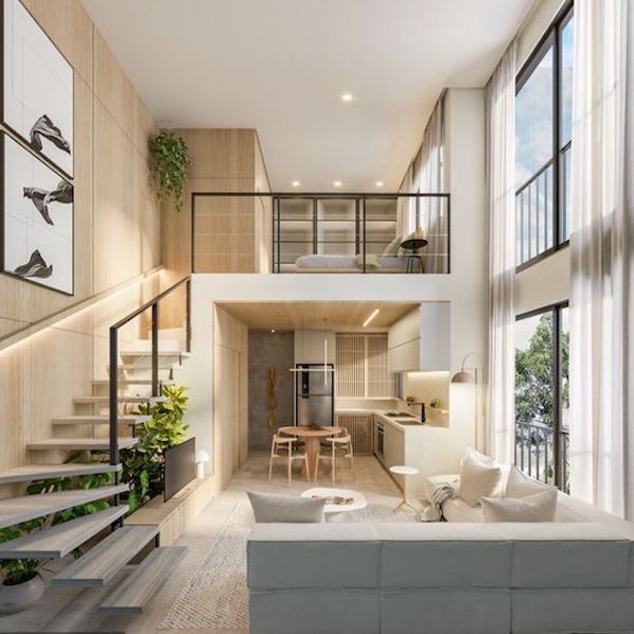 Chiều cao nhà gác lửng lý tưởng với thiết kế hiện đại