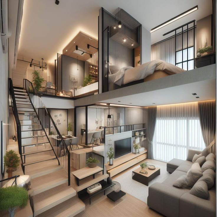 nhà gác lửng cấp 4 đẹp