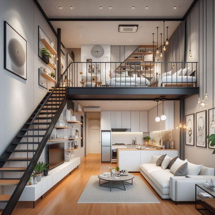nhà gác lửng đẹp 