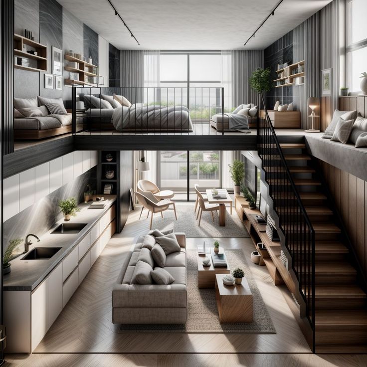 nhà gác lửng đẹp